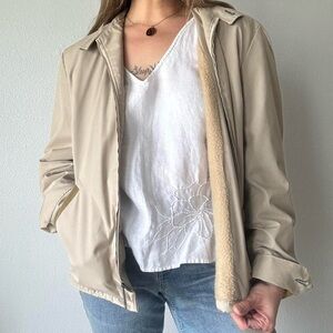 Tan insulated grandpa style vintage jacket ✨